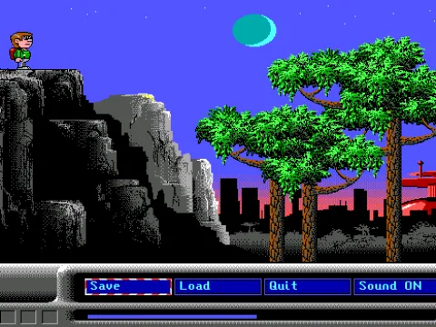 Fresh off the helicopter, our hero ponders the scenery.