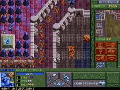 Lots of simple golems in their pyramidal shapes, it means a lot of mana for you.