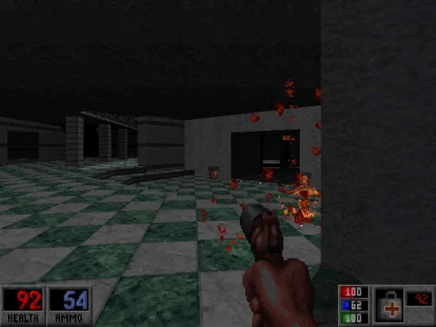 Level 2 - Fighting inside a shopping center.