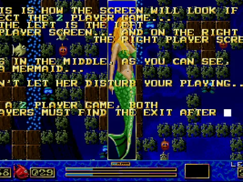 ... the two player game screen, the scenery, different kinds of rock, and ordering information