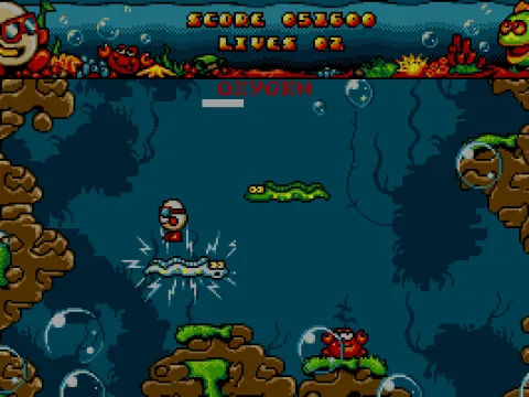 Falling down to meet a moray (VGA)