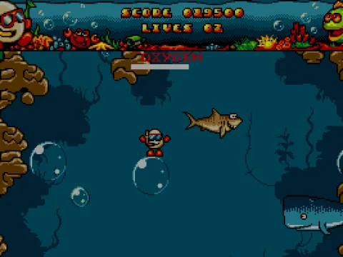 Floating up on an air bubble (VGA)