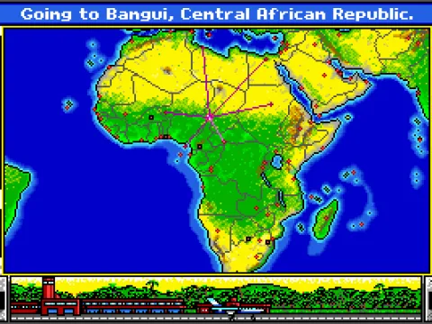 Okay, lets go explore the world! You travel from city to city by airplane.