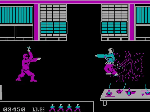 Ninjas team up while a bonus scroll appears.