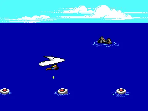 Drop balloons in the tubes to score