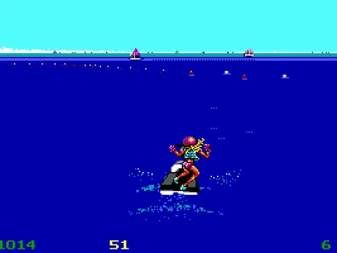 Try and stay between the buoys