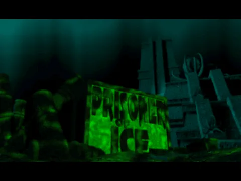 The rather eerie title screen