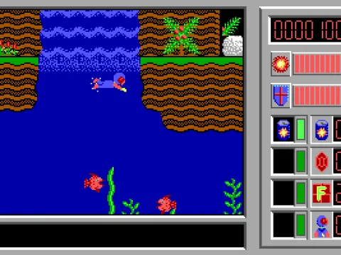 Swimming under water is the only way to reach some of the other areas