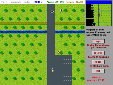 You cannot see all the opponent's movements - only those your team managed to observe