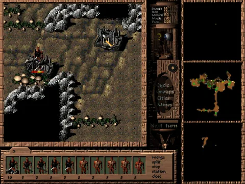 Units can be quickly added to or removed from a stack via this menu.