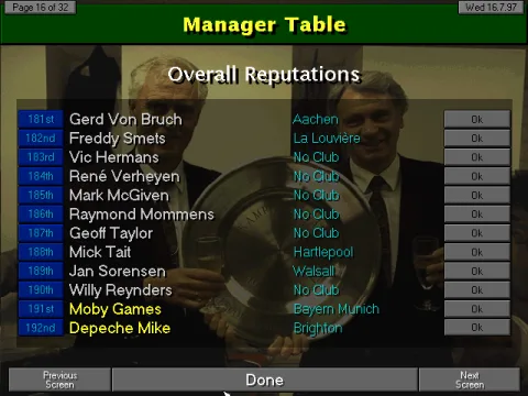 My reputation isn't so high.