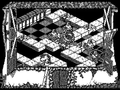 I have pushed the first two pawns at the side, and now the transparent box blows up as the glove pushes it.