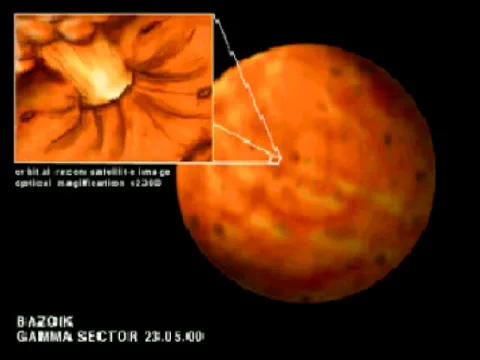 The planet with a serious Flemoid problem, Bazoik, from the intro cutscene