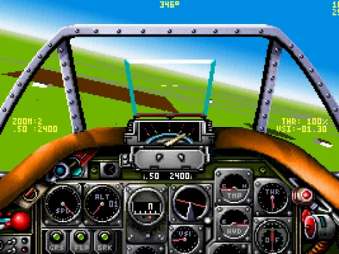 Your cockpit (P-51 Mustang)