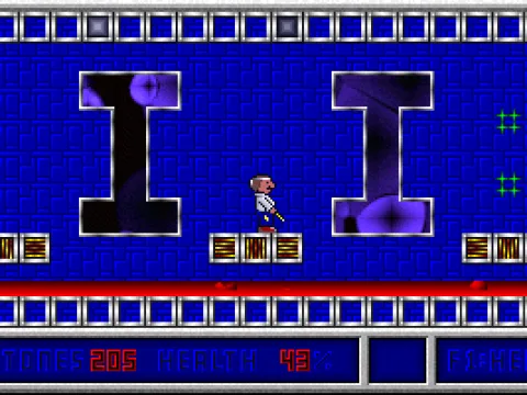 Crossing a pool of lava