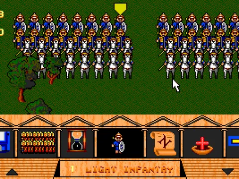 Close-up on the troops