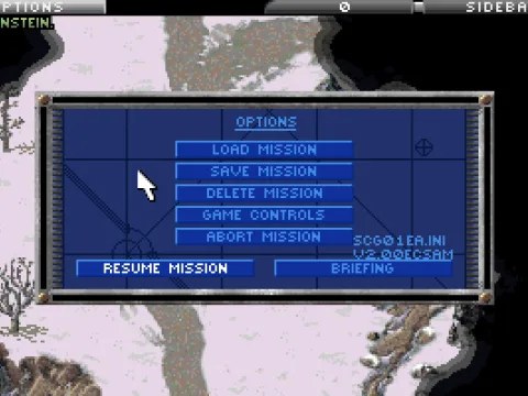 In-game options, Allied colored scheme