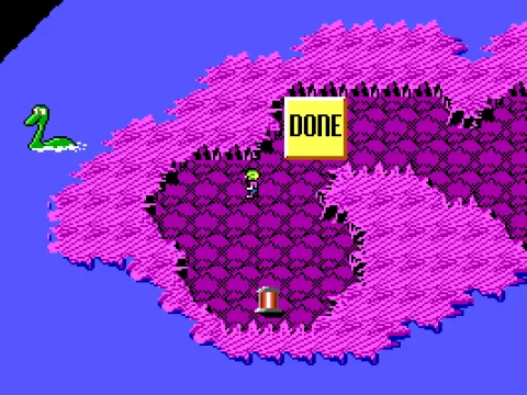 Game map - A sea monster swims in the ocean.