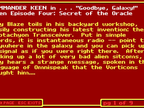 The Story Page 1 (EGA)