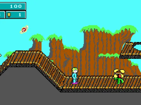 Unlike other keen games, this one is nonviolent. (EGA)