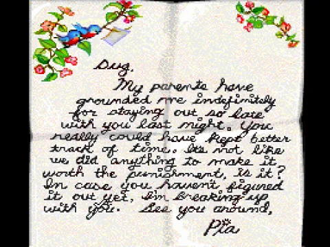 Reading your girlfriend's... err... EX-girlfriend's letter