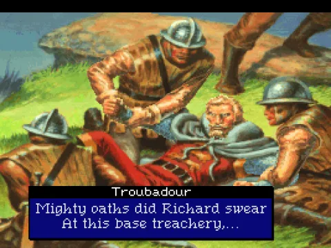 Lionheart in trouble...