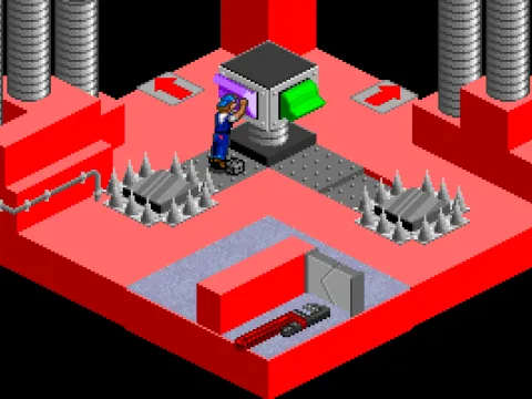 The big switches control mechanisms somewhere else in the level -- what they do exactly is yours to find out.