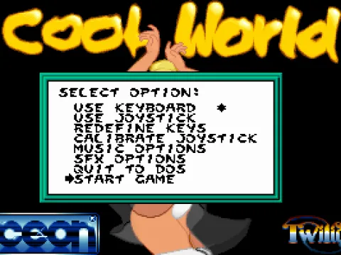 Set game options, or begin the game!