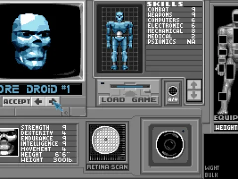 Selecting your character judging by their attributes