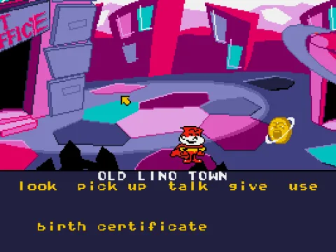 Begin the game in Old Lino Town (VGA)