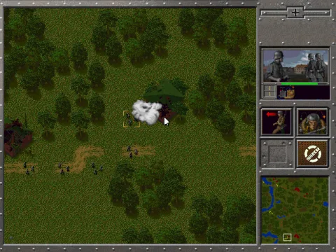 Infantry can blow up the buildings.