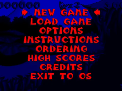Main menu