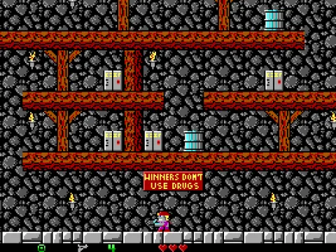 Notice the sign at the bottom of this screen!