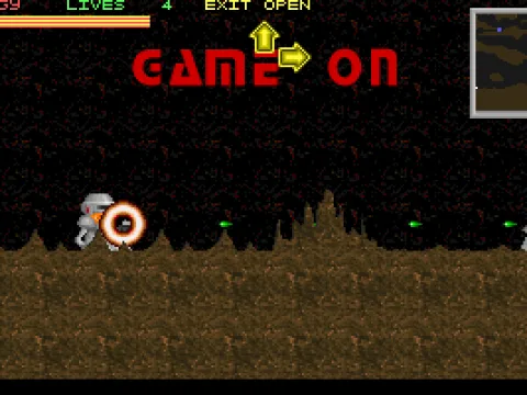 The start of the game and the player is already under fire