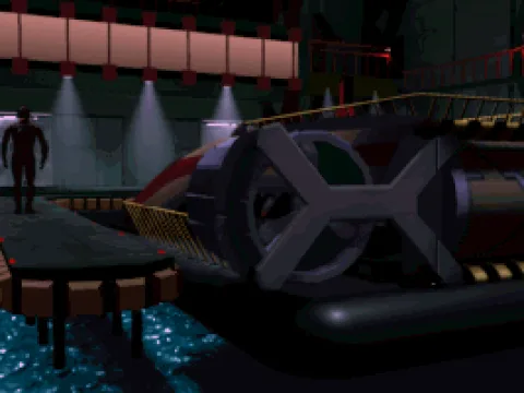 Exiting the hovercraft