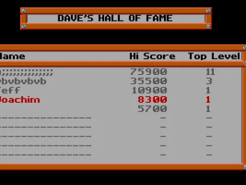 Made the high score!