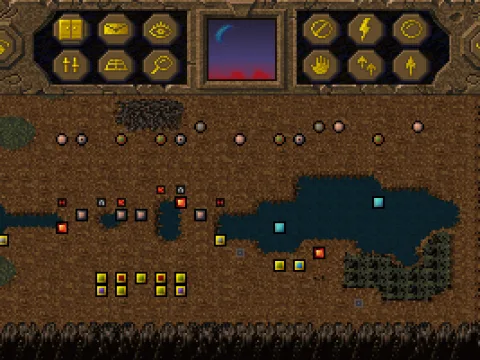 Top view of the board