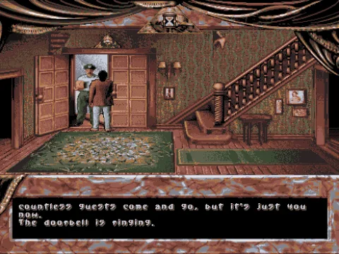 The postman just delivered a parcel