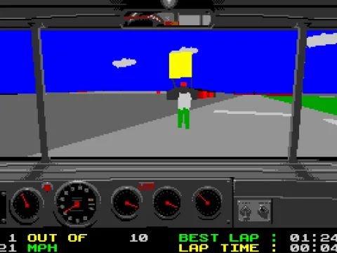 Coming into the pits