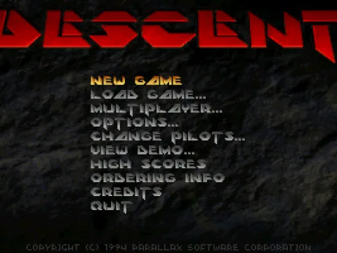 Main Menu