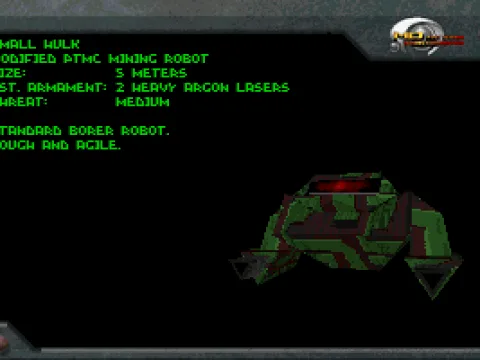 One of the robots of Descent, Small Hulk