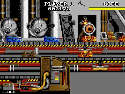 Stage 1: Luggage Center. Destroying terrorists and suitcases.