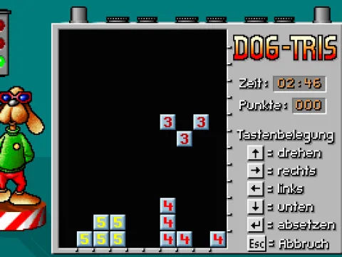 Play DOG-TRIS to recharge your battery