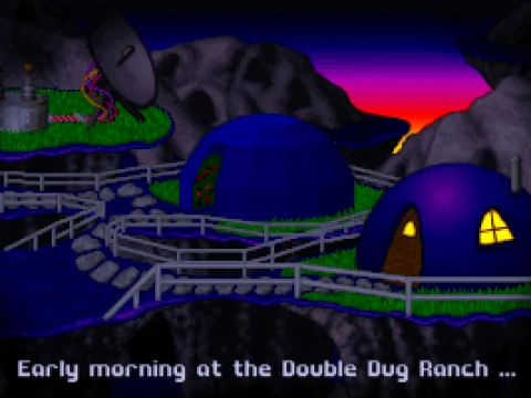 Intro scene (The town before destruction)