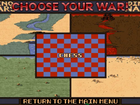 Select the board / environment to play on.