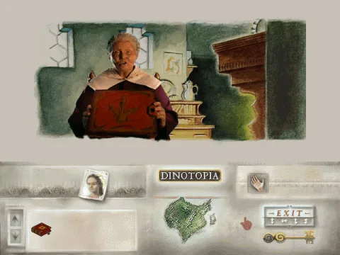 The old lady hands out books to strangers