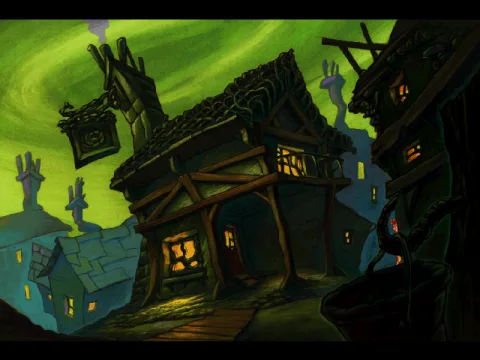 I don't remember what it was - external view of the wandering shop?...