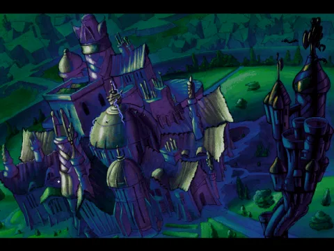 View of the Invisible University, which acts like a map. Generally, in this game there's a little less walking back and forth than in the previous one.