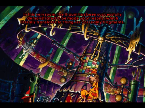 View to the accelerator at the University's High Energy Facility. An obvious nod to real-life physics research in a fantastic-magical setting.