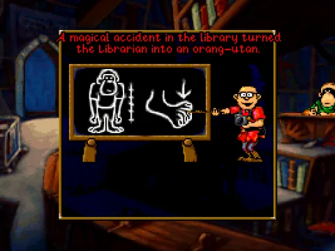 Now and then this character pops up to explain certain events of the past, and provide some of the game's most hilarious moments